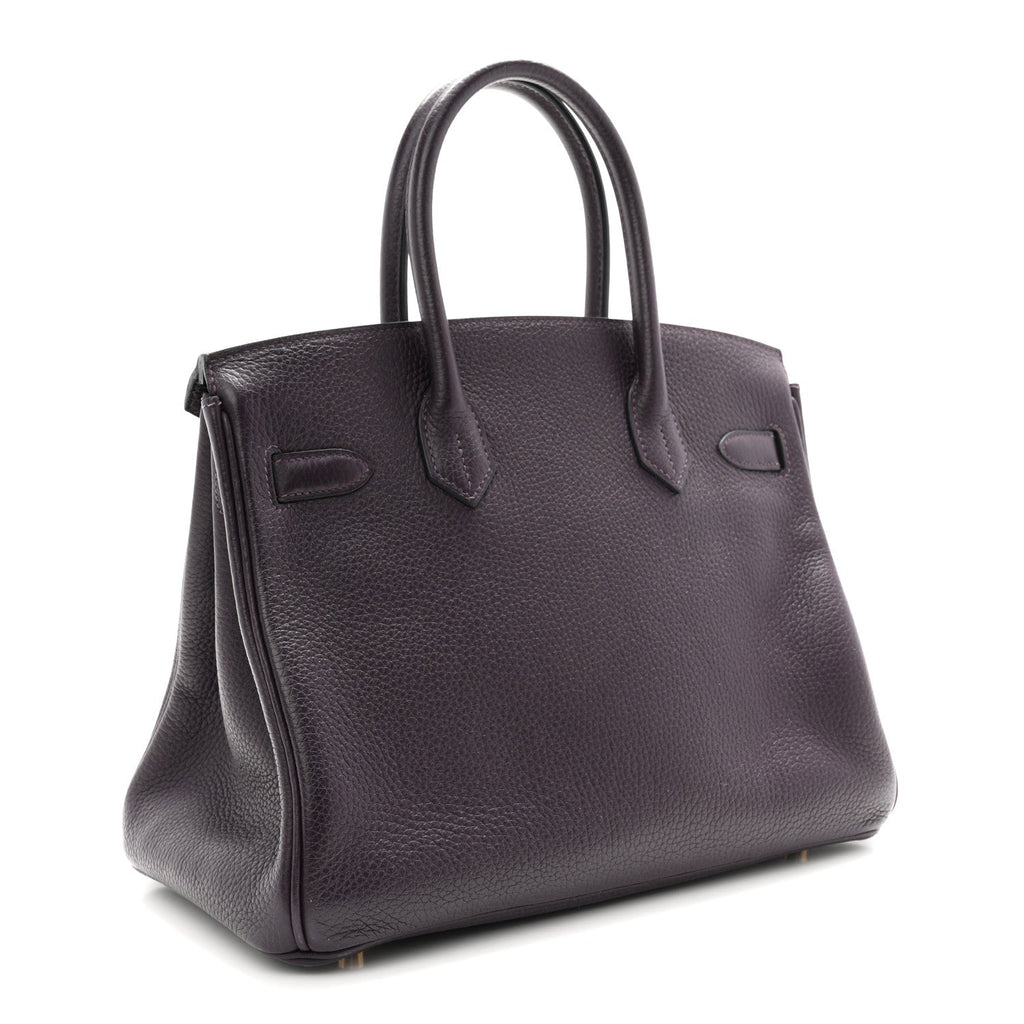 Taurillon Clemence Birkin 30 Raisin