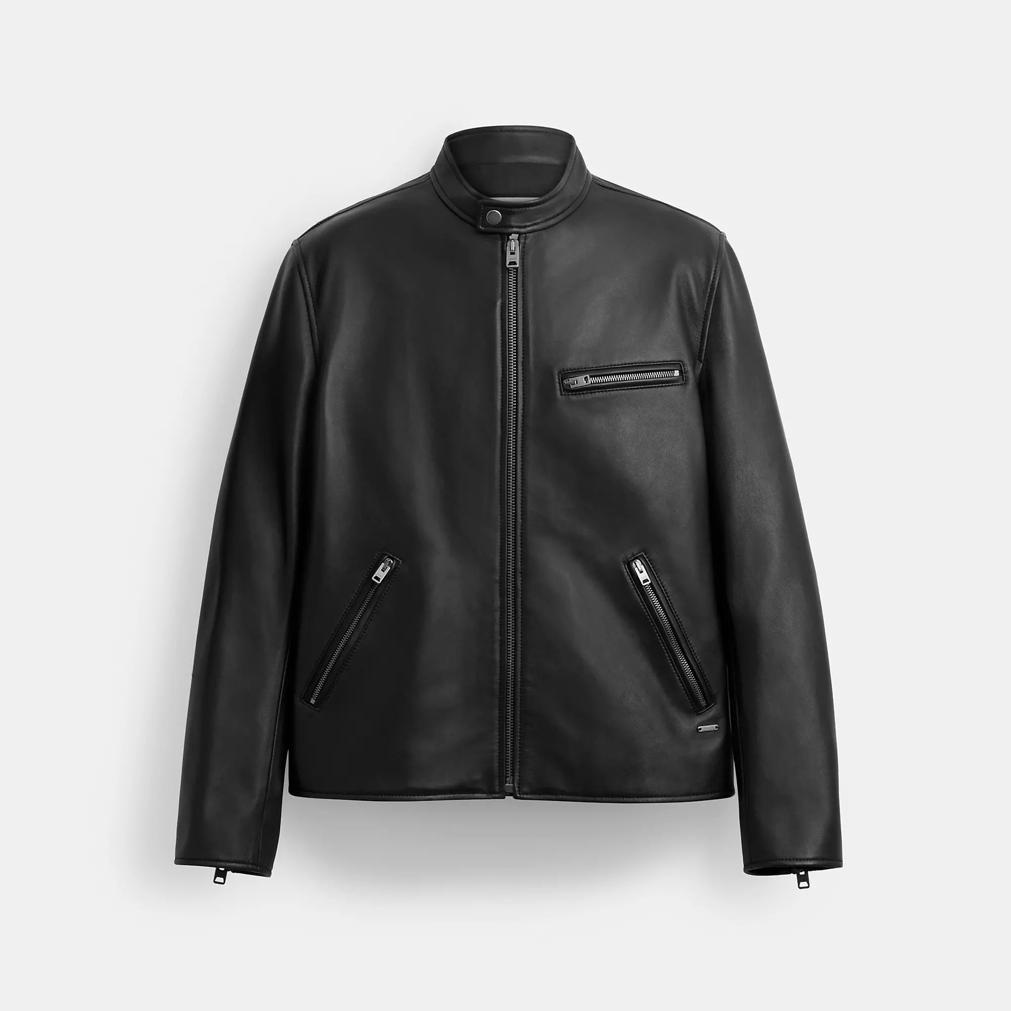 Coach Outlet Leather Racer Jacket