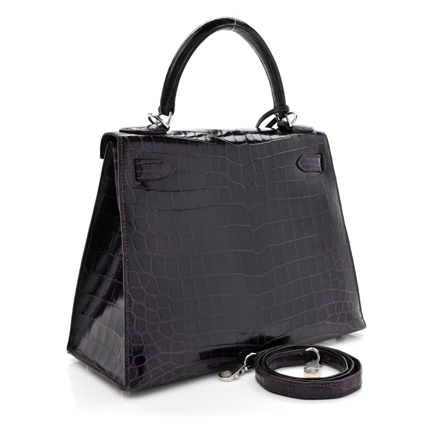 Shiny Niloticus Crocodile Kelly Sellier 28 Amethyst