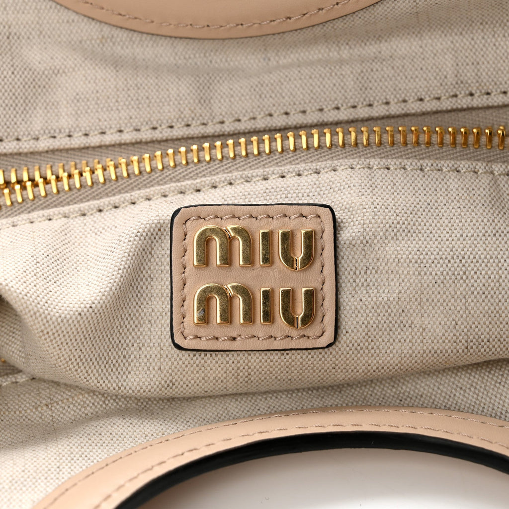 Soft Calf Softy Small Ivy Tote Bag  Travertine Stone
