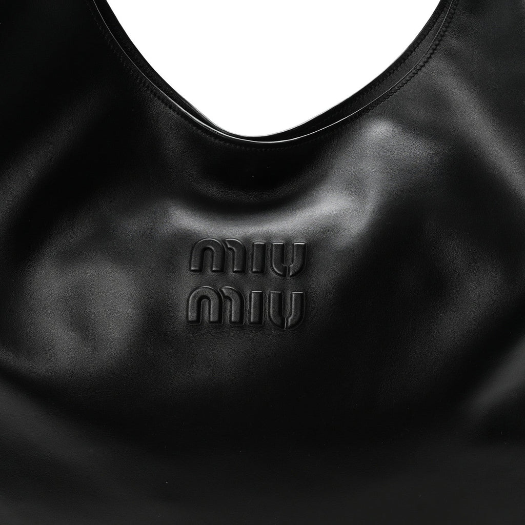 Soft Calf Softy Hobo Bag Black