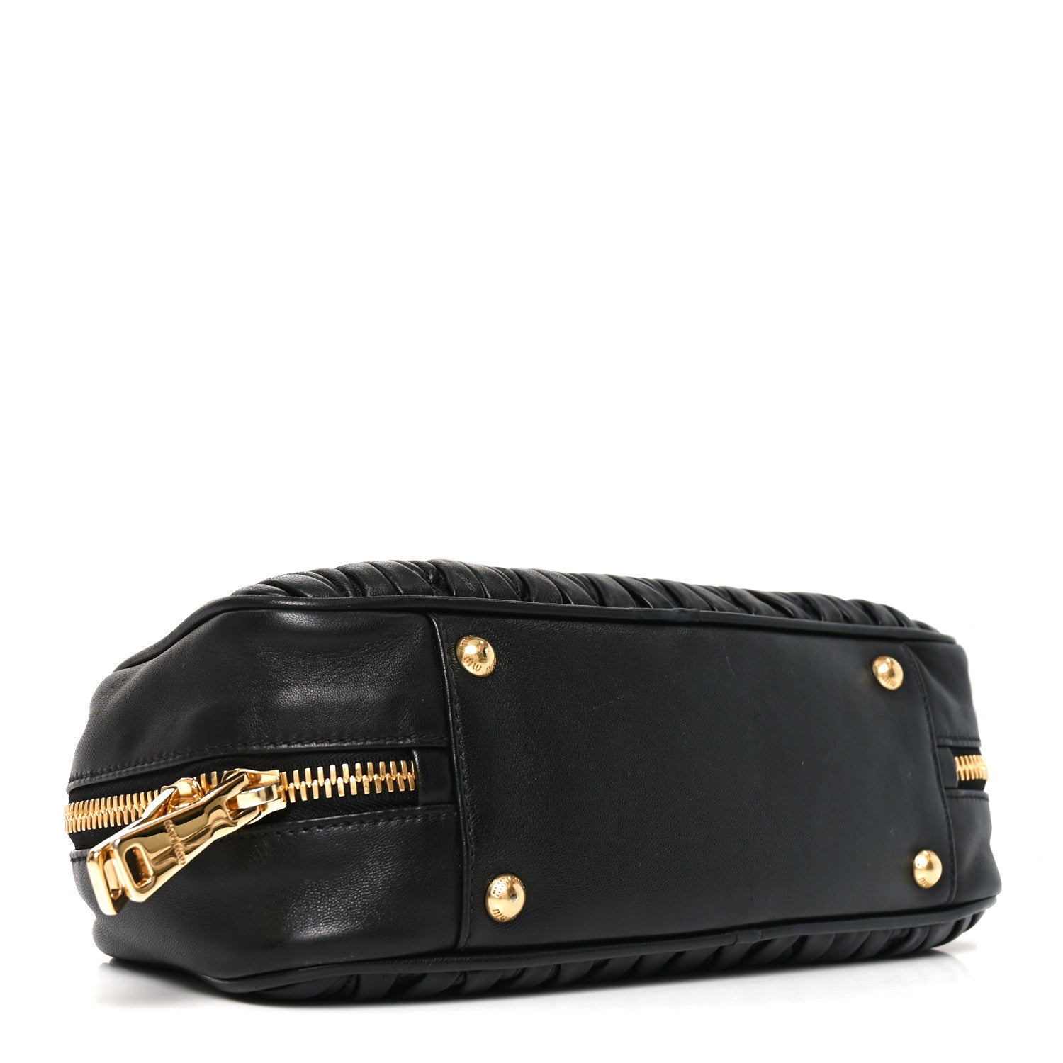 Nappa Matelasse Large Arcadie Top Handle Bag Black