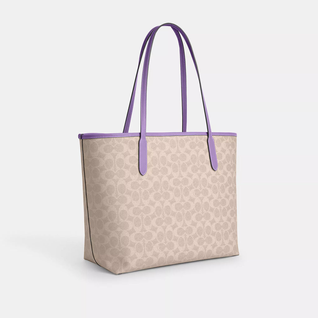 Coach Outlet City Tote Bag In Signature Canvas