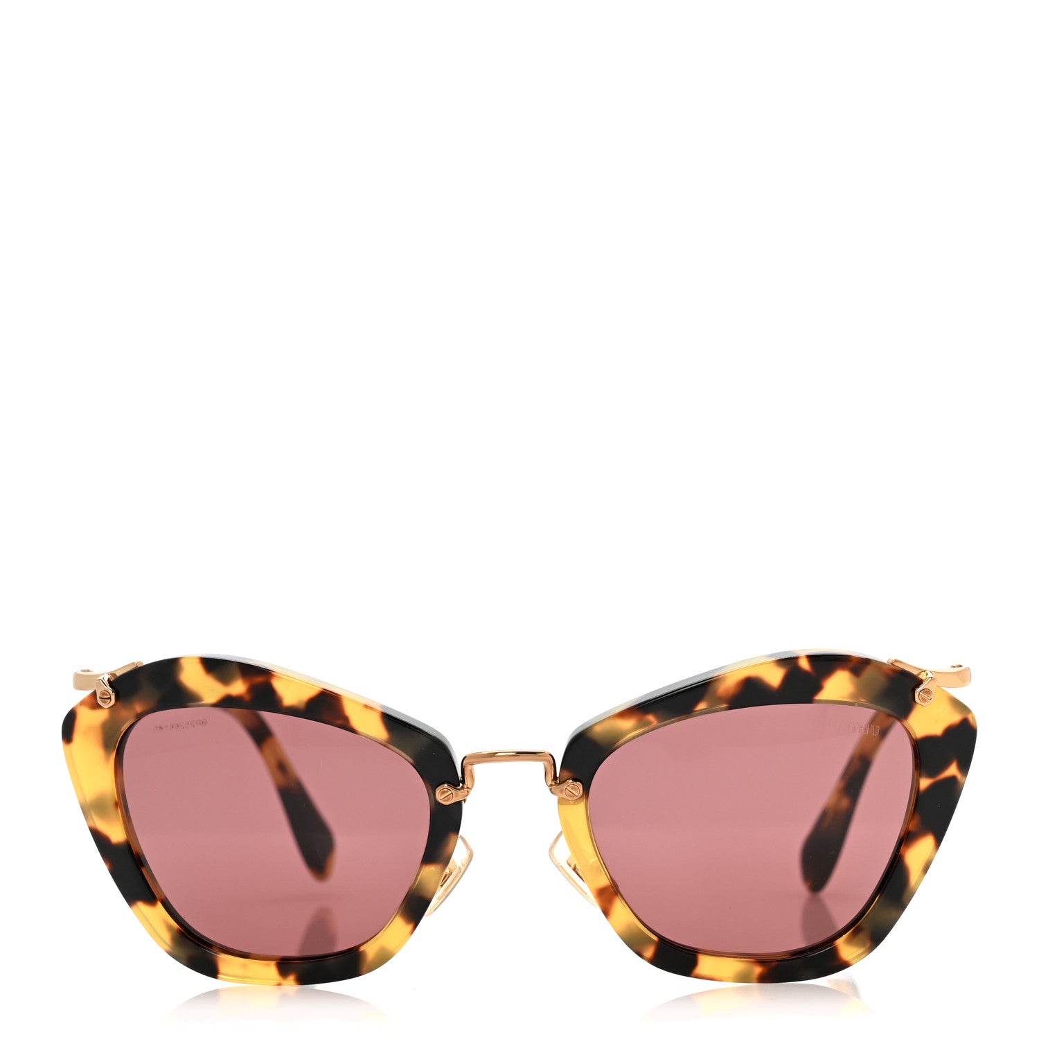Acetate Metal Cat Eye Sunglasses SMU10N Tortoise