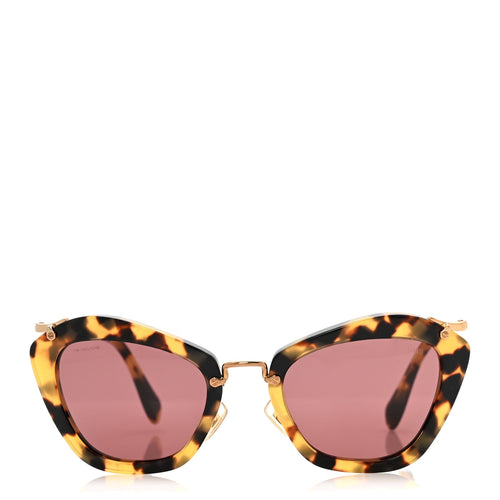 Acetate Metal Cat Eye Sunglasses SMU10N Tortoise