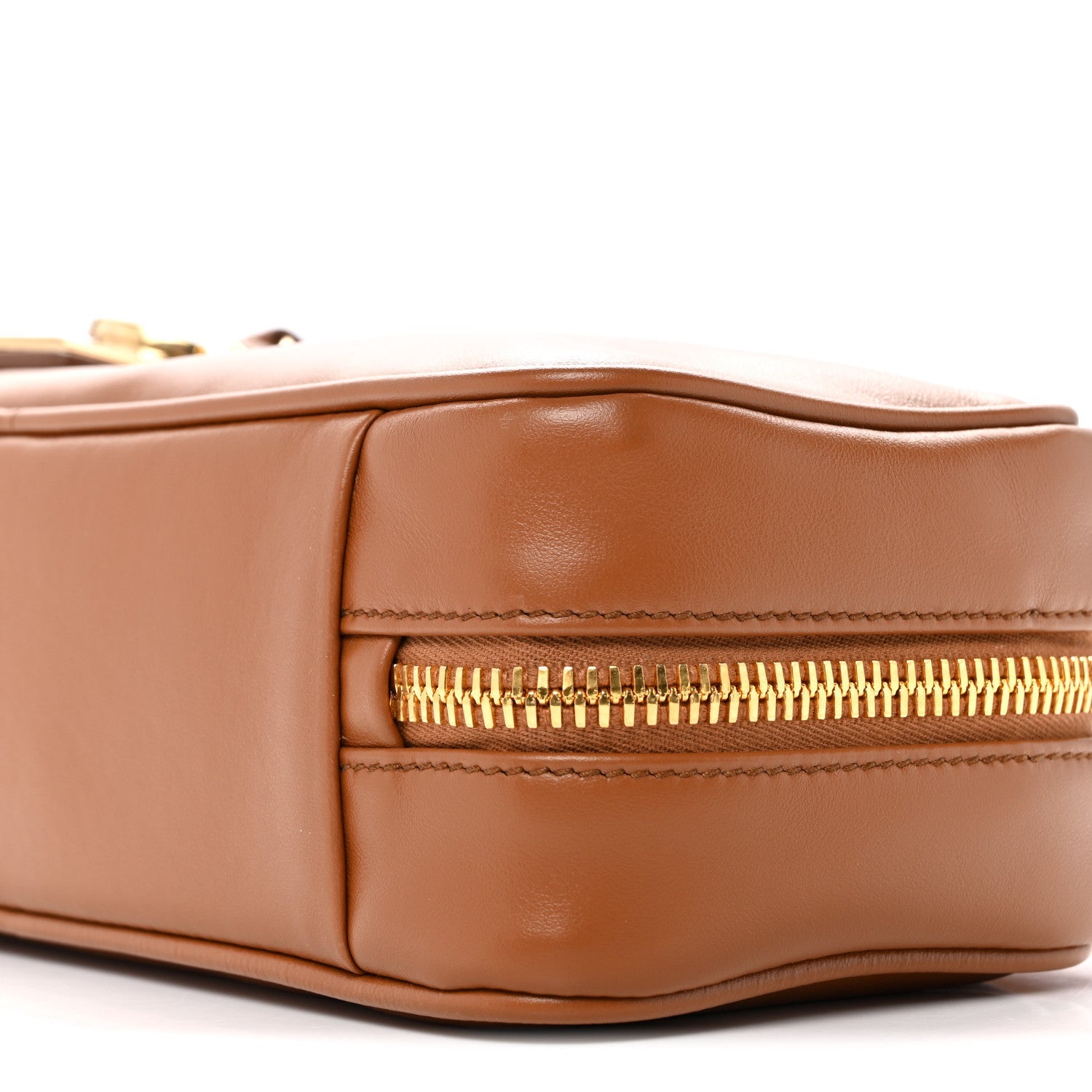 Nappa Small Beau Top Handle Bag Cognac