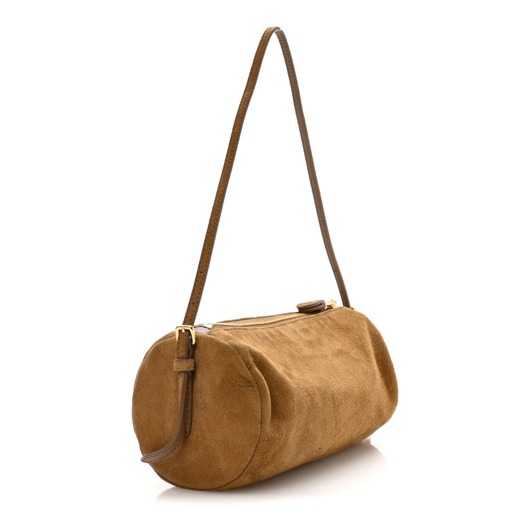 Suede Pouch Olive Green
