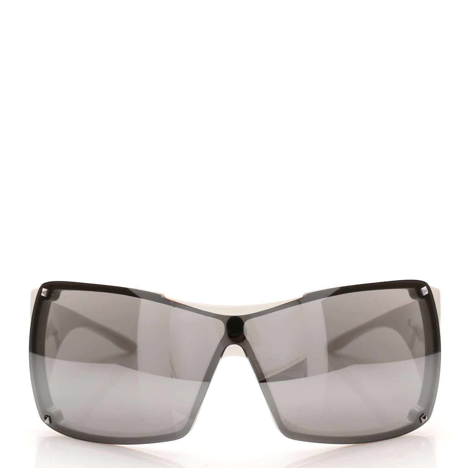 Acetate Overshine 2 Sunglasses White Black