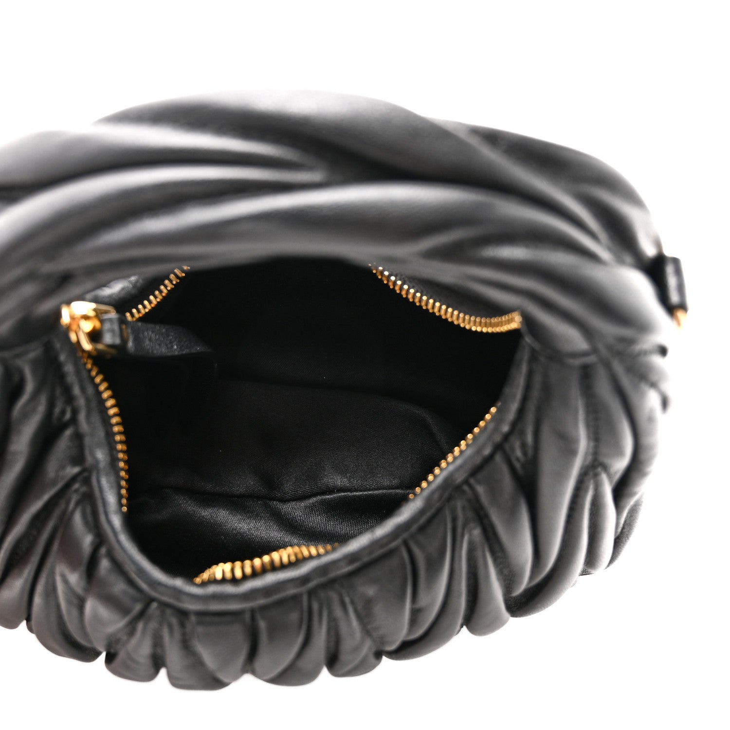 Nappa Matelasse Mini Wander Hobo Black