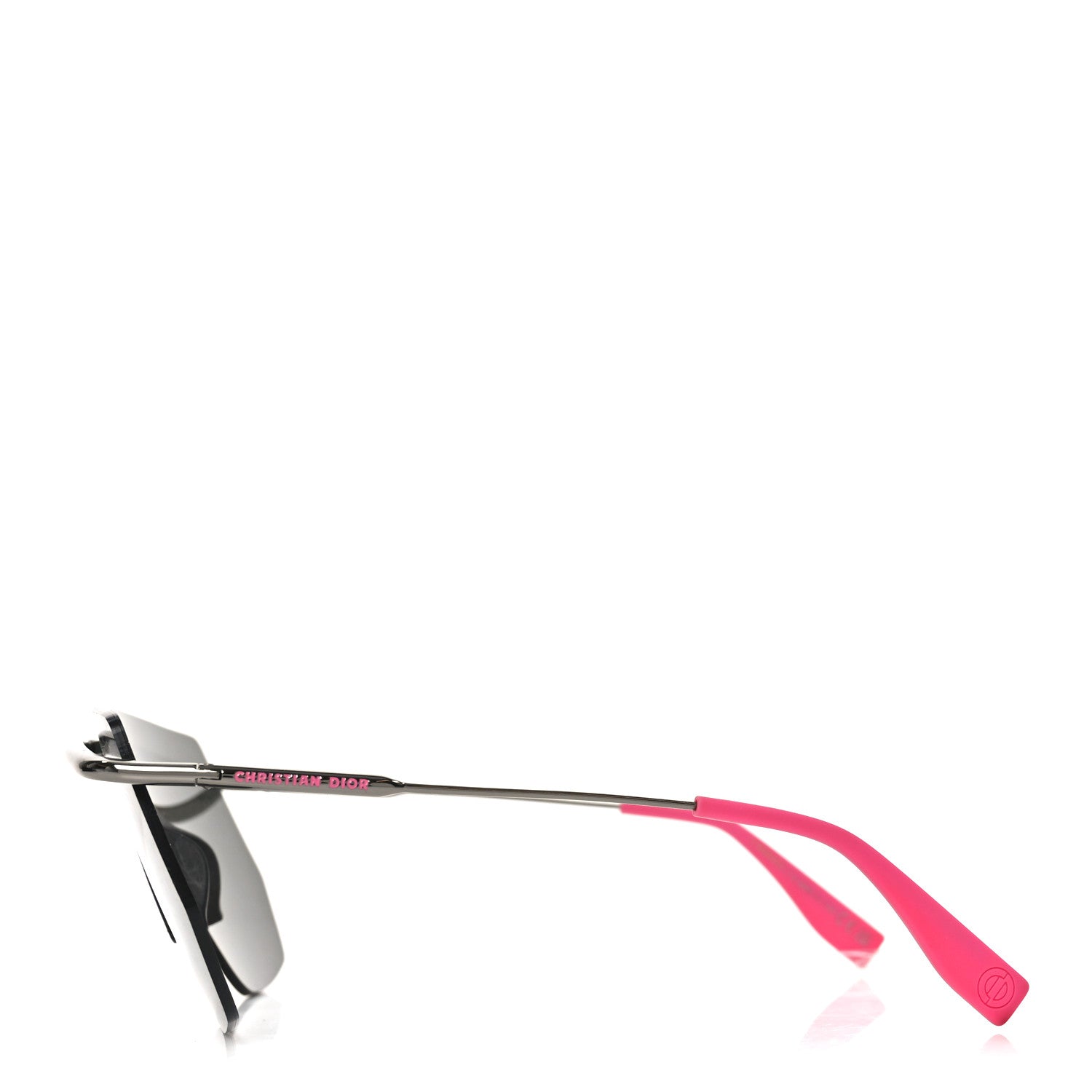 Metal Oblique DiorMotion M1I Mask Sunglasses Grey Pink