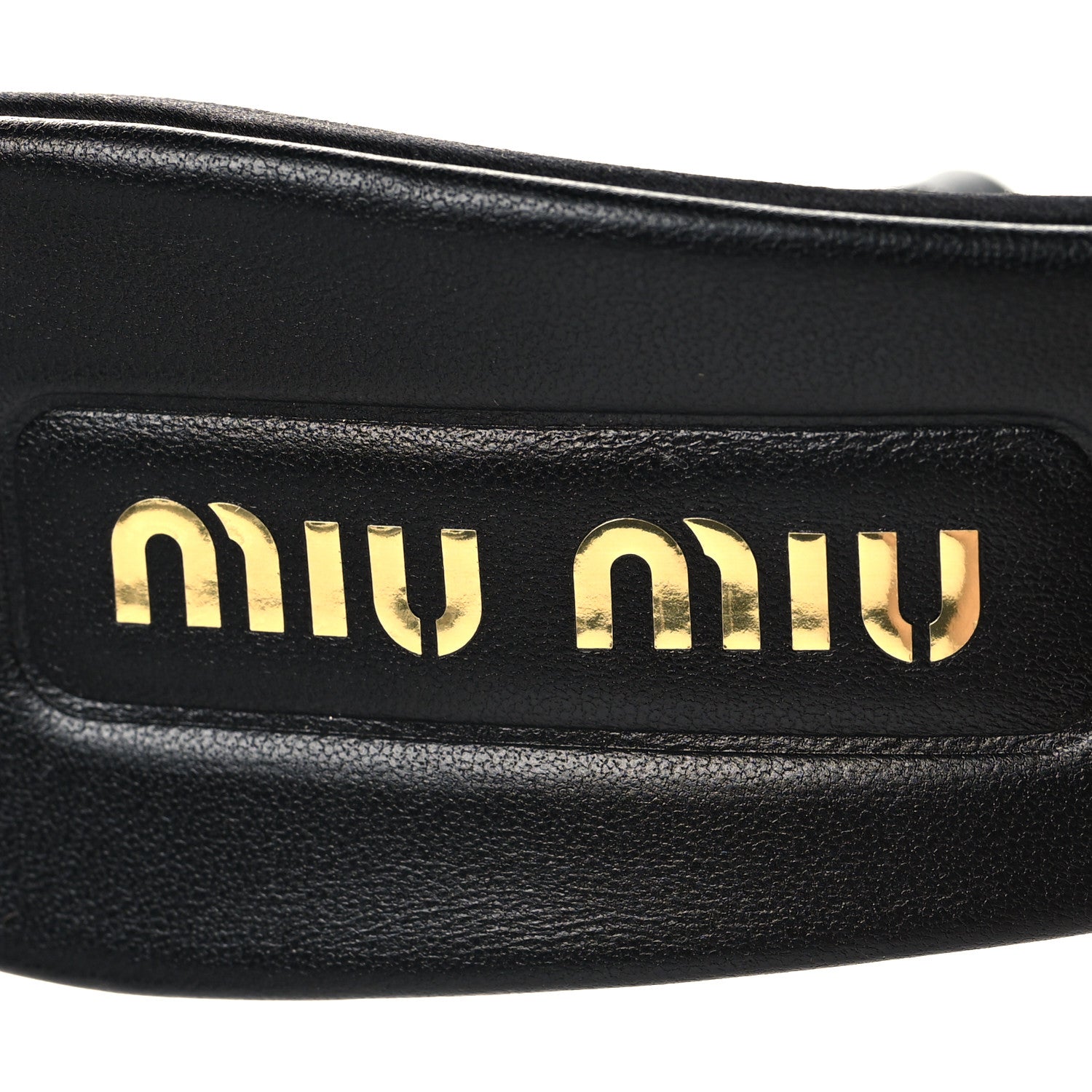 Satin Logo Sandals 38 Black