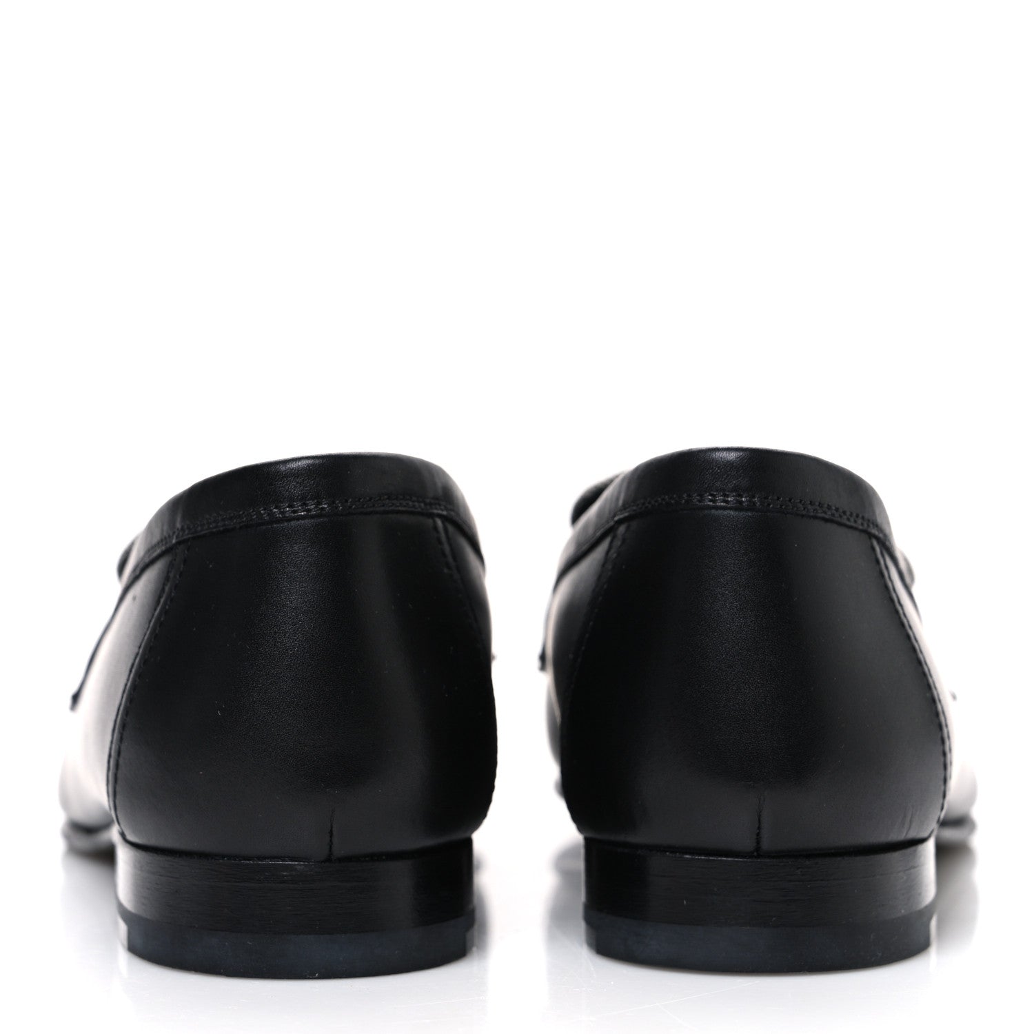 Toile De Coton Calfskin Womens Paris Loafers 37 Black Prunoir