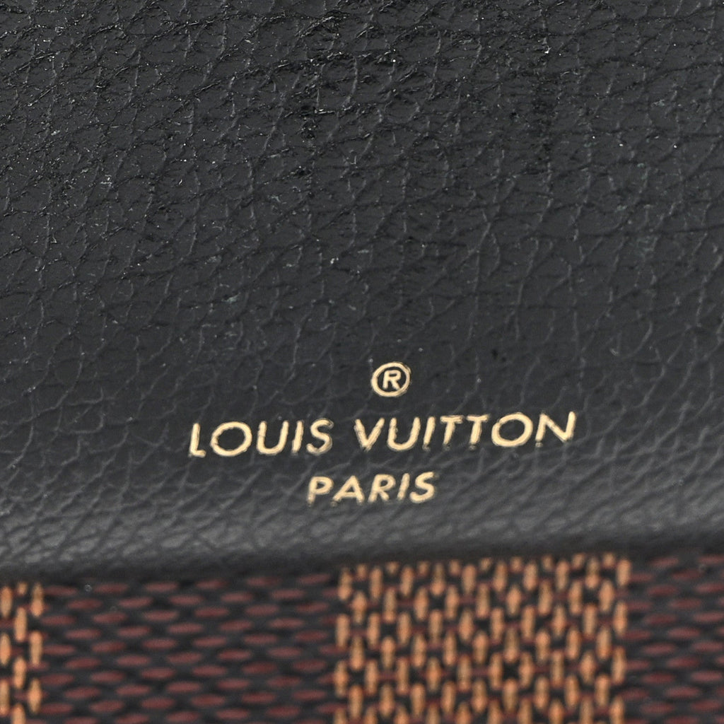 Damier Ebene Vavin Chain Wallet Black