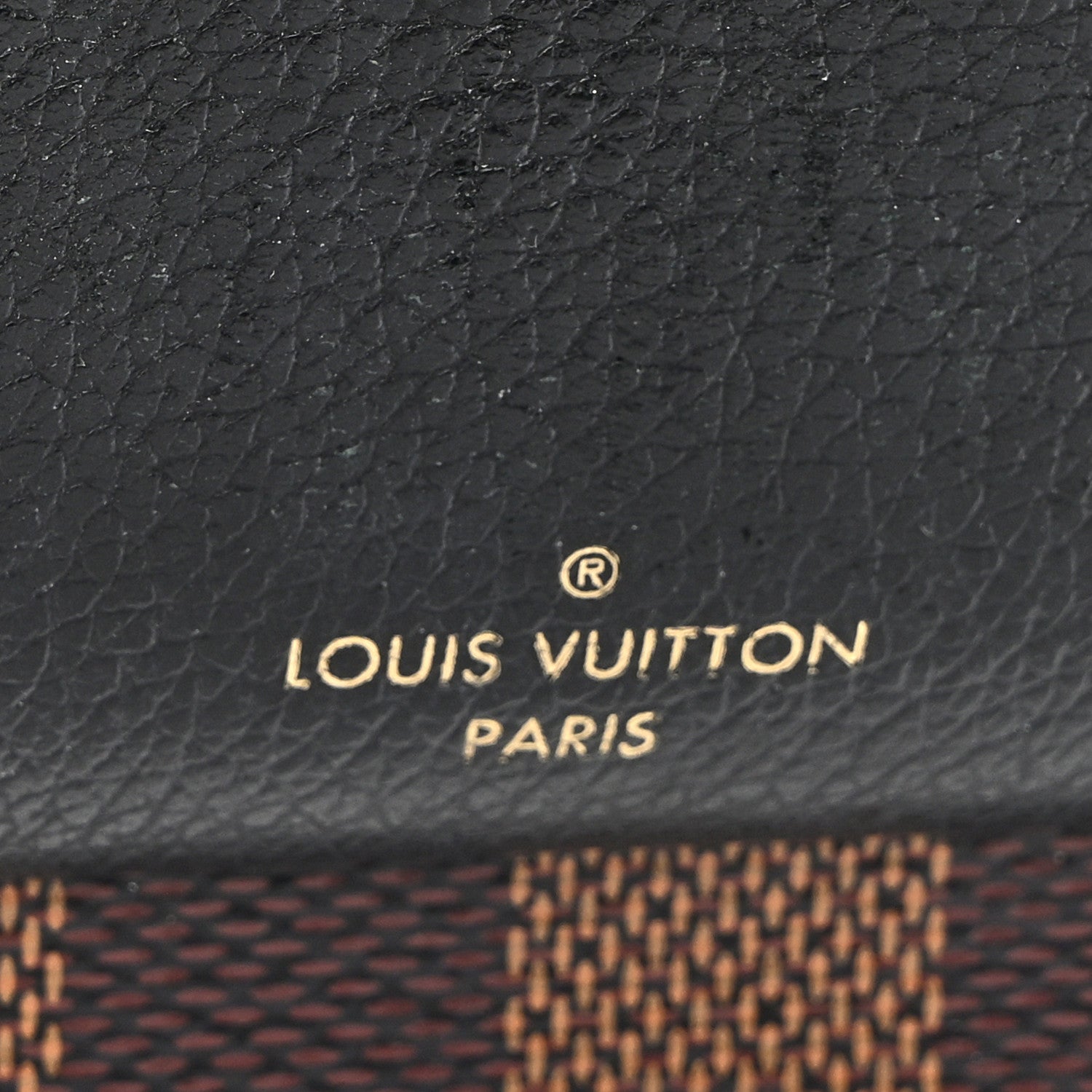 Damier Ebene Vavin Chain Wallet Black