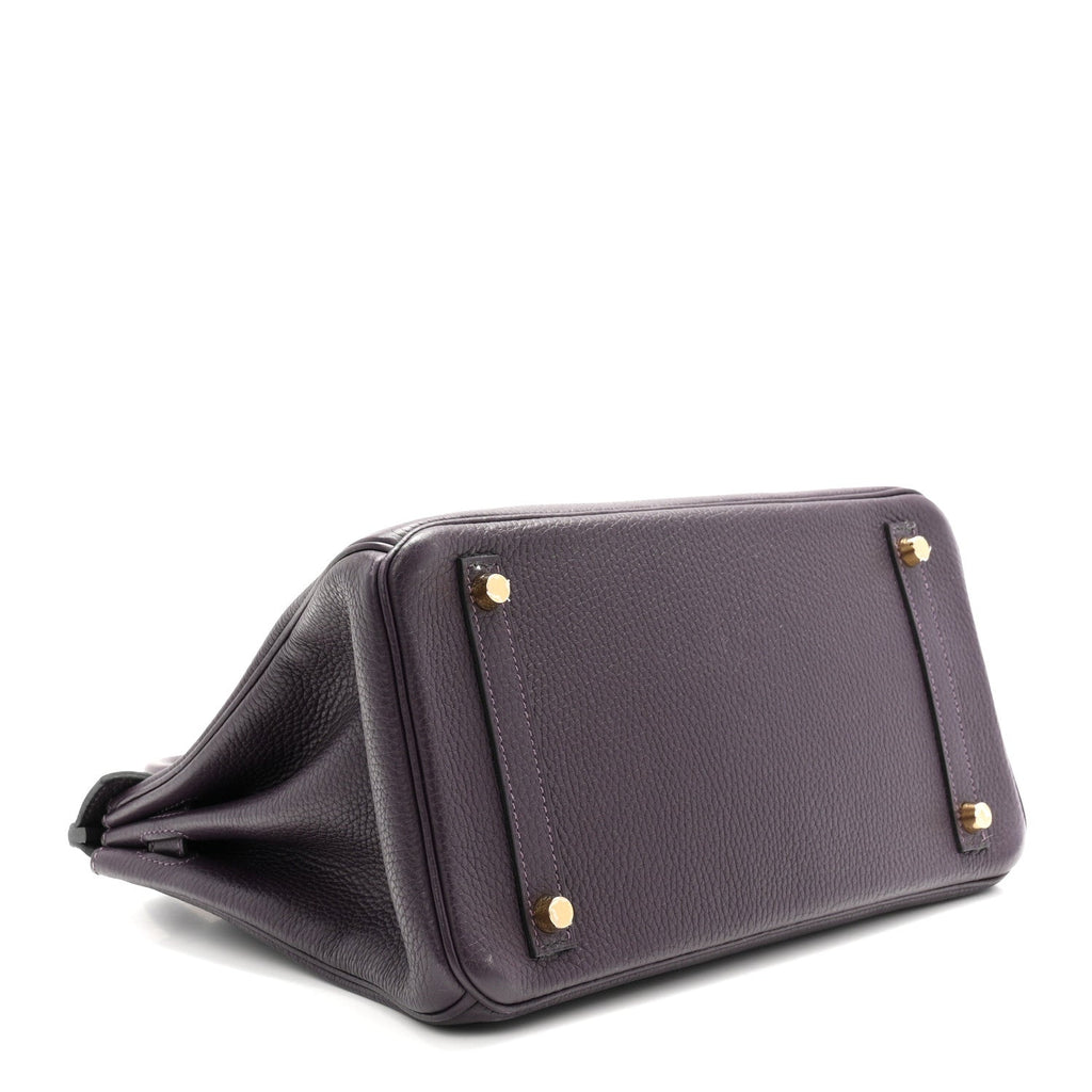 Taurillon Clemence Birkin 30 Raisin