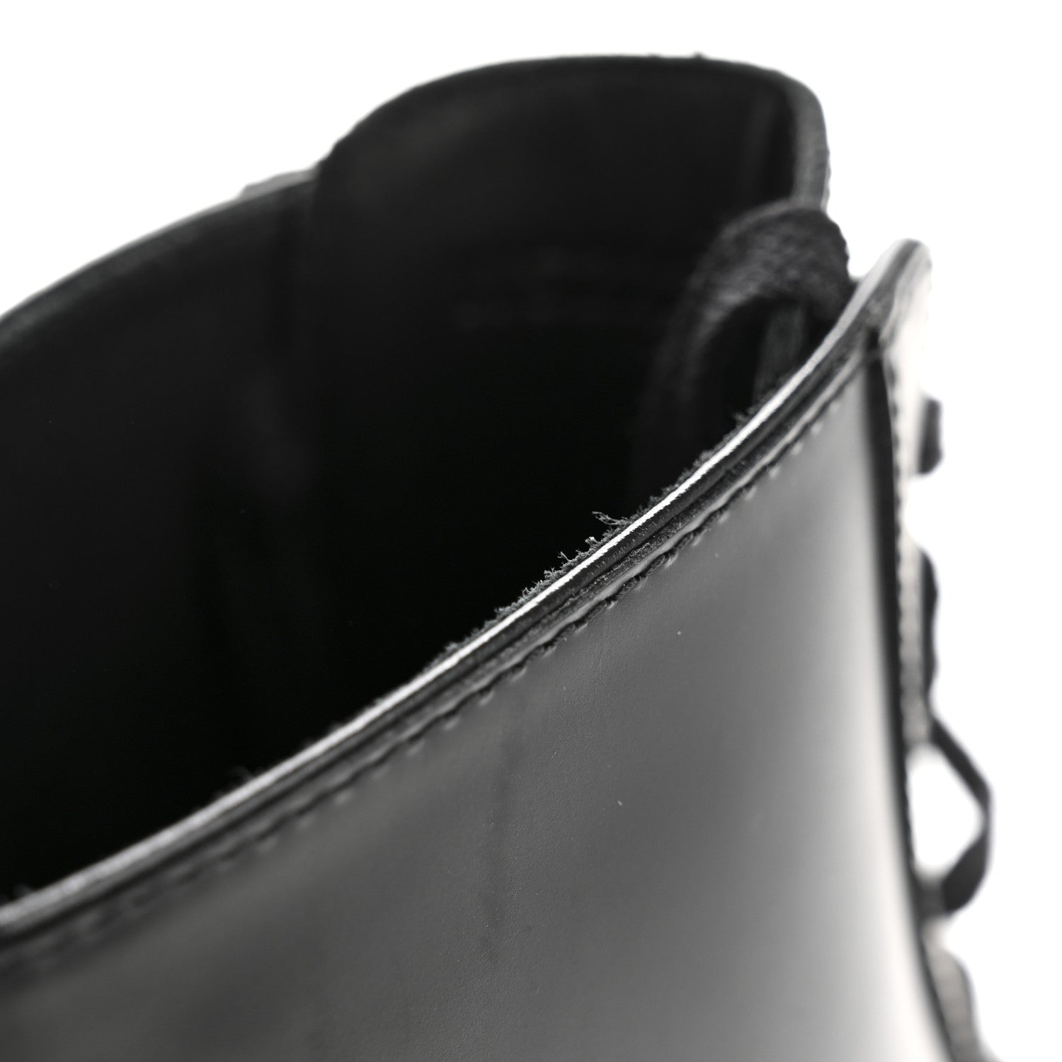 Glossed Calfskin Funk Ankle Boots 36 Black