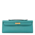Swift Kelly Cut Clutch Pochette Vert Verone