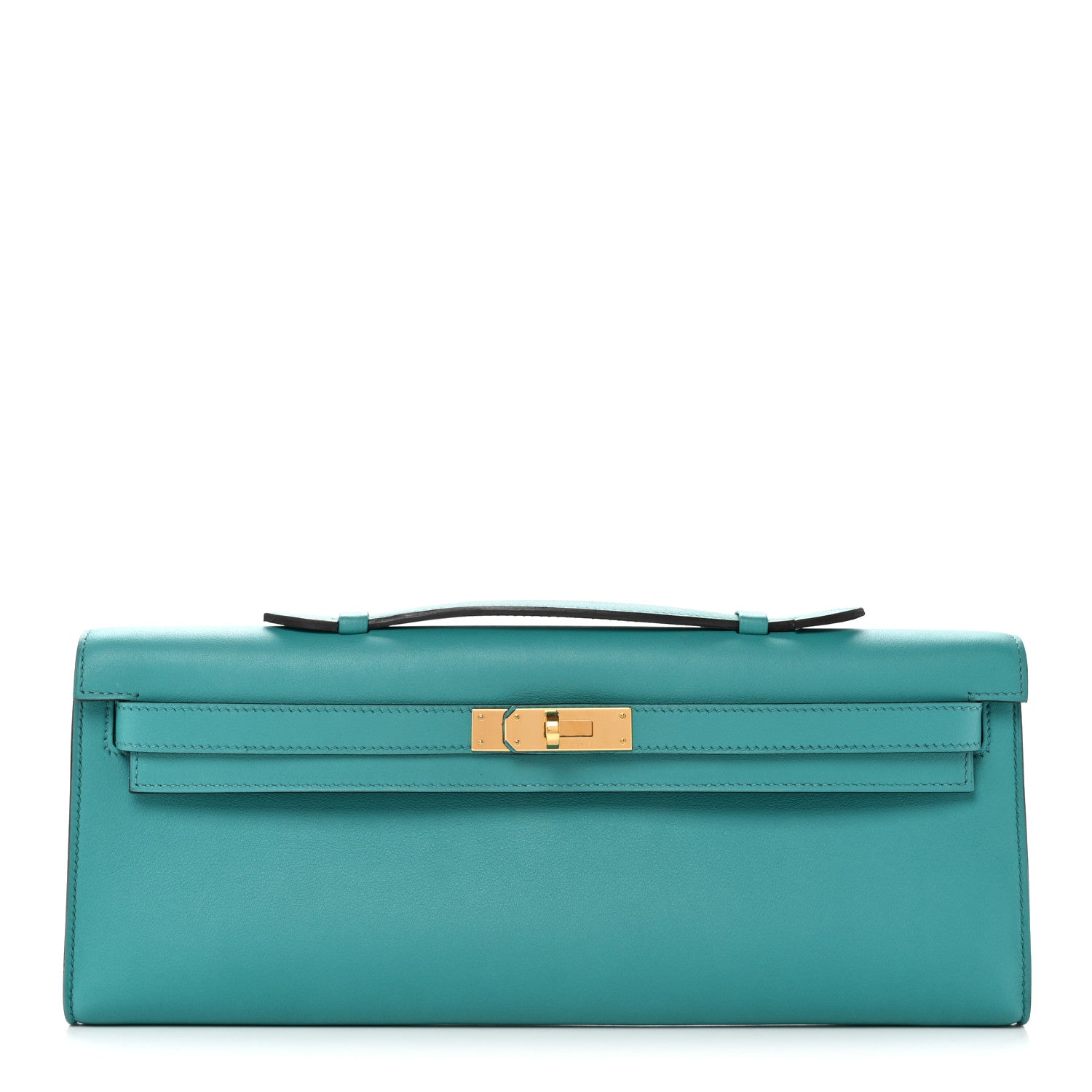 Swift Kelly Cut Clutch Pochette Vert Verone