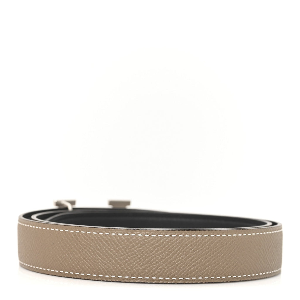 Swift Epsom 24mm Mini Constance H Belt 75 30 Black Etoupe