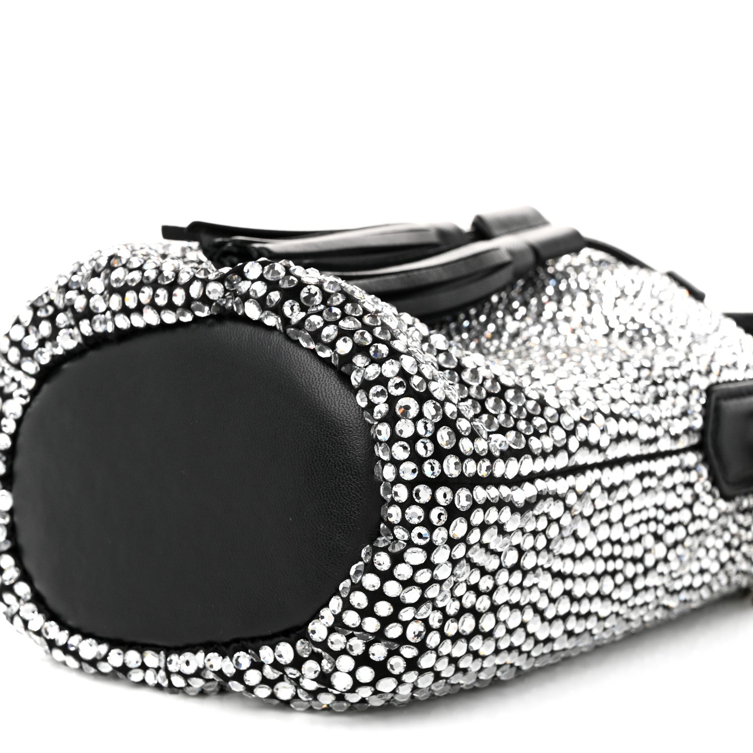 Raso Crystal Starlight Bucket Bag Black