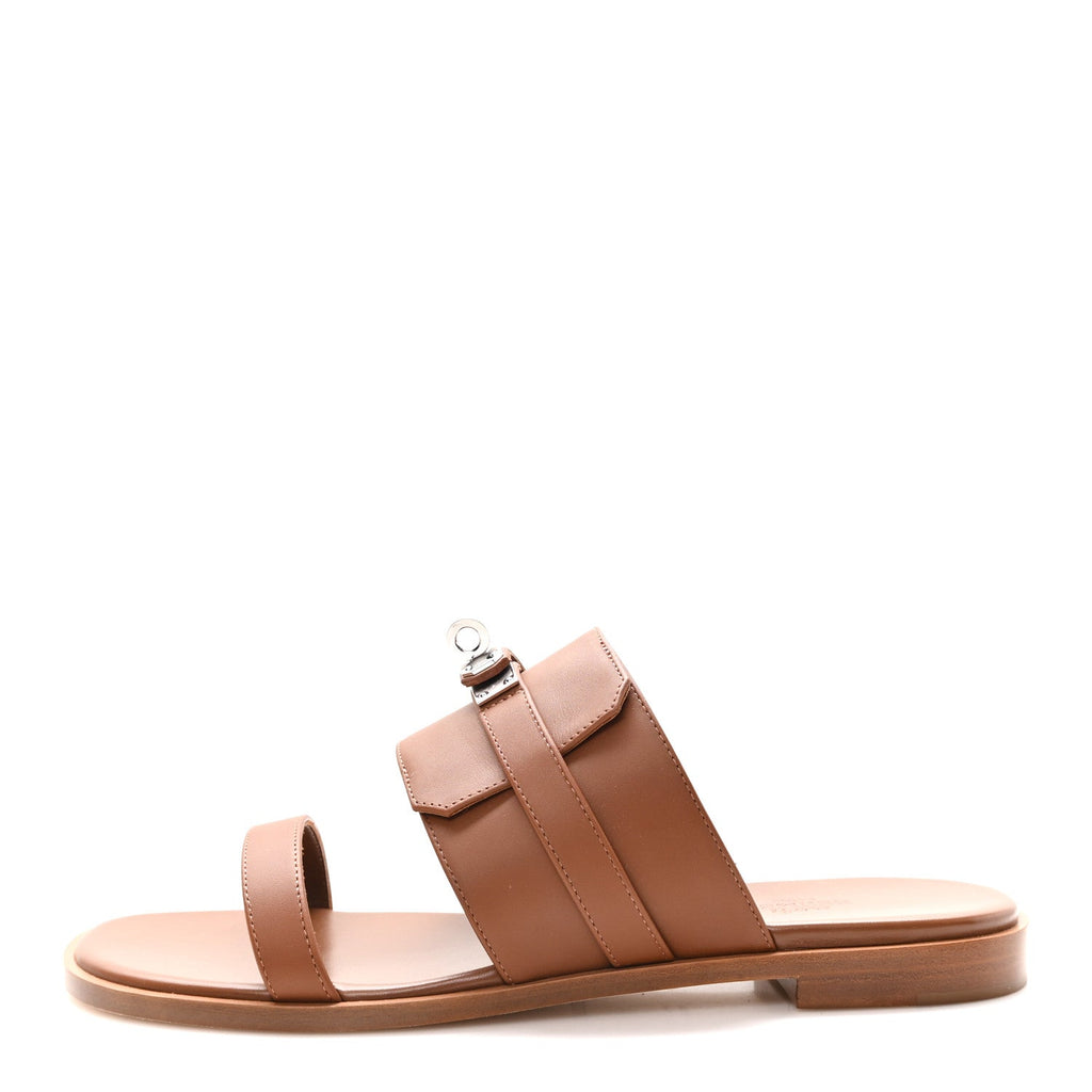 Calfskin Nina Sandals 39.5 Gold