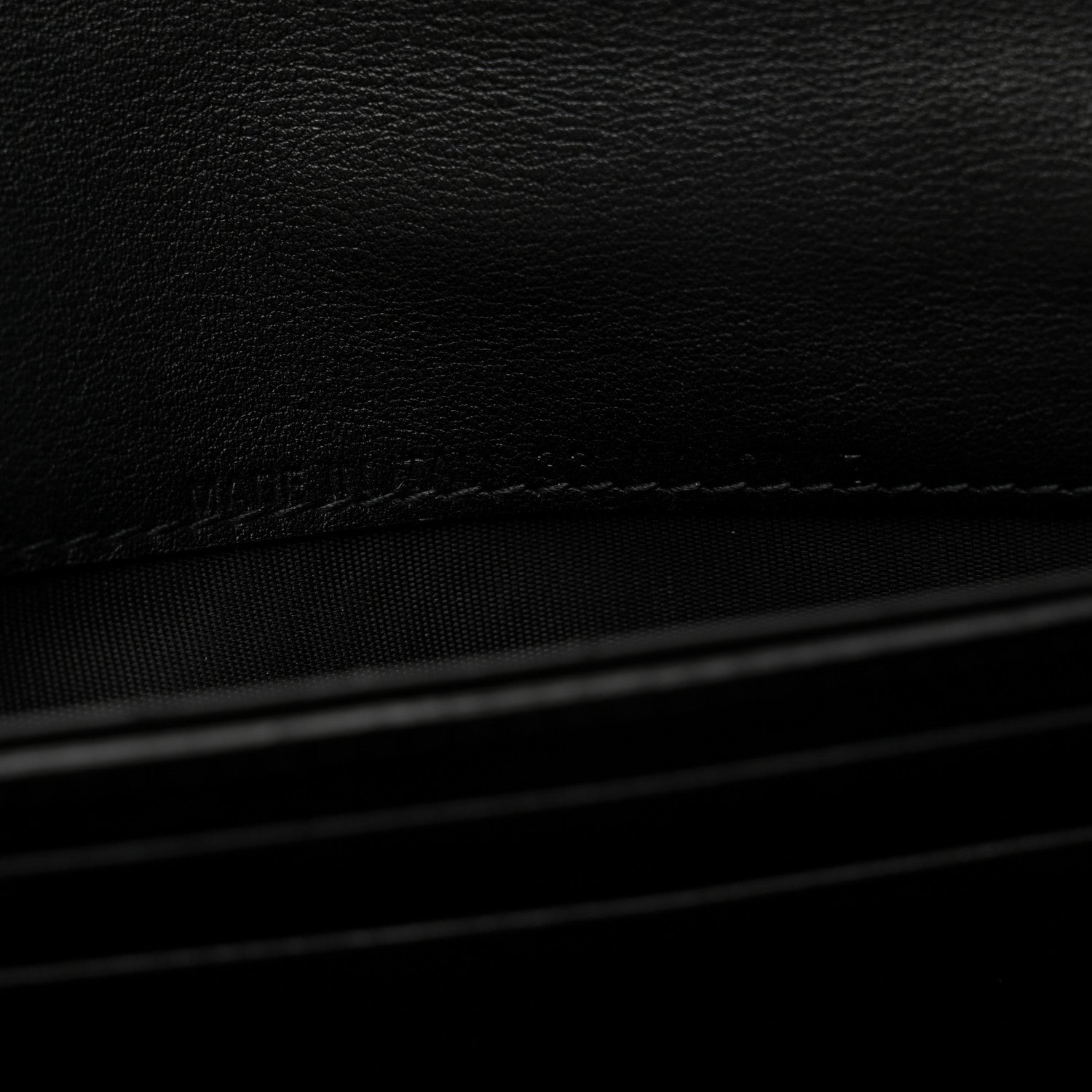 Calfskin Dioraddict Wristlet Clutch Black