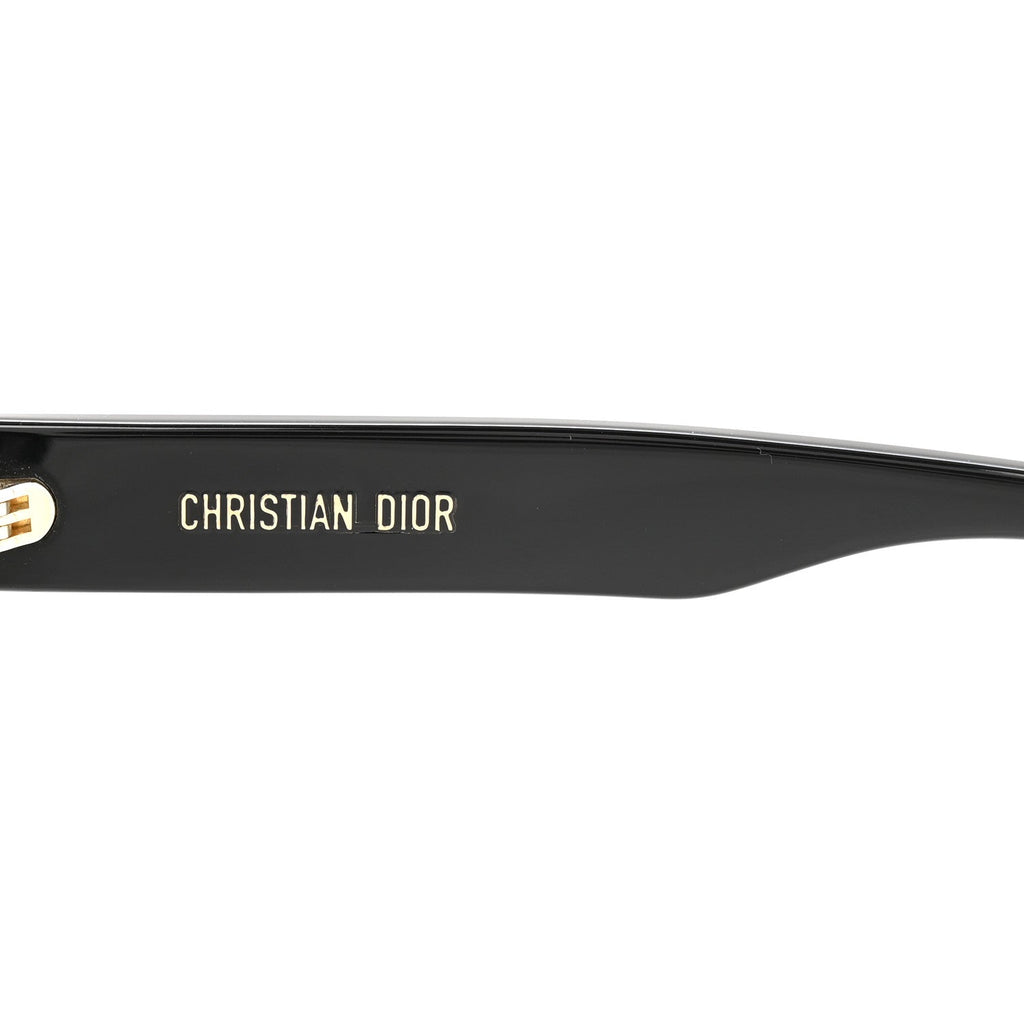 Acetate Diorsignature S1U Square Sunglasses Black