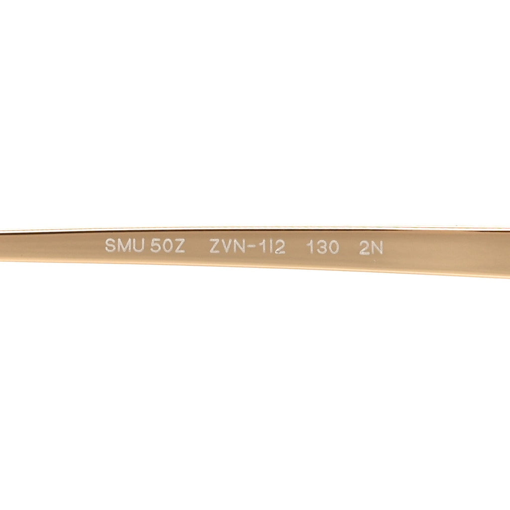 Metal Rectangle Shield Sunglasses SMU50Z Grey Gold