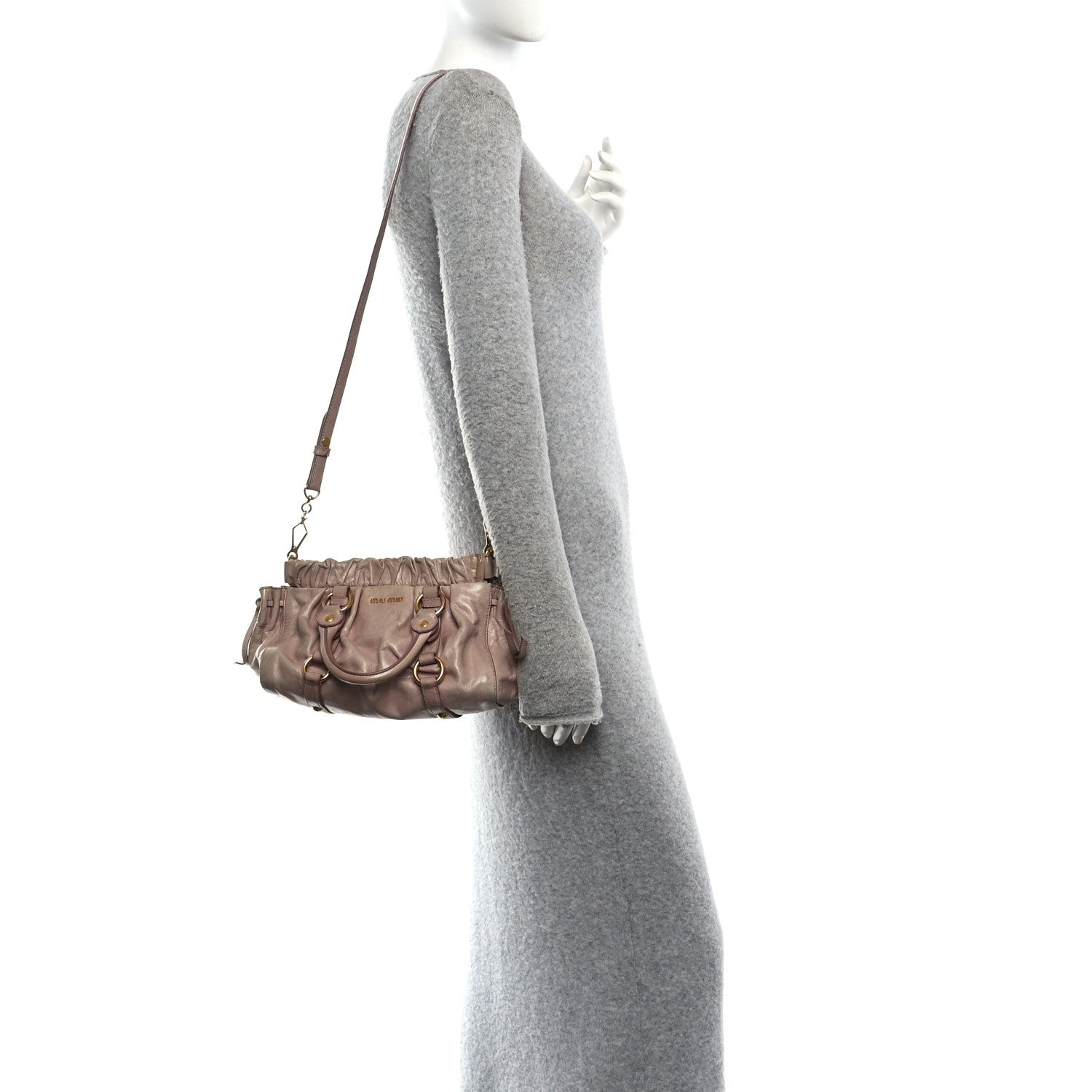 Vitello Shine Top Handle Satchel Mughetto