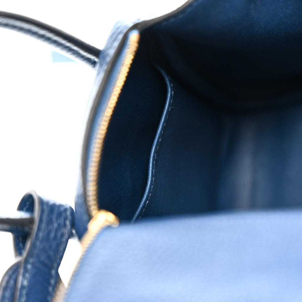 Taurillon Clemence Mini Lindy 20 Deep Bleu