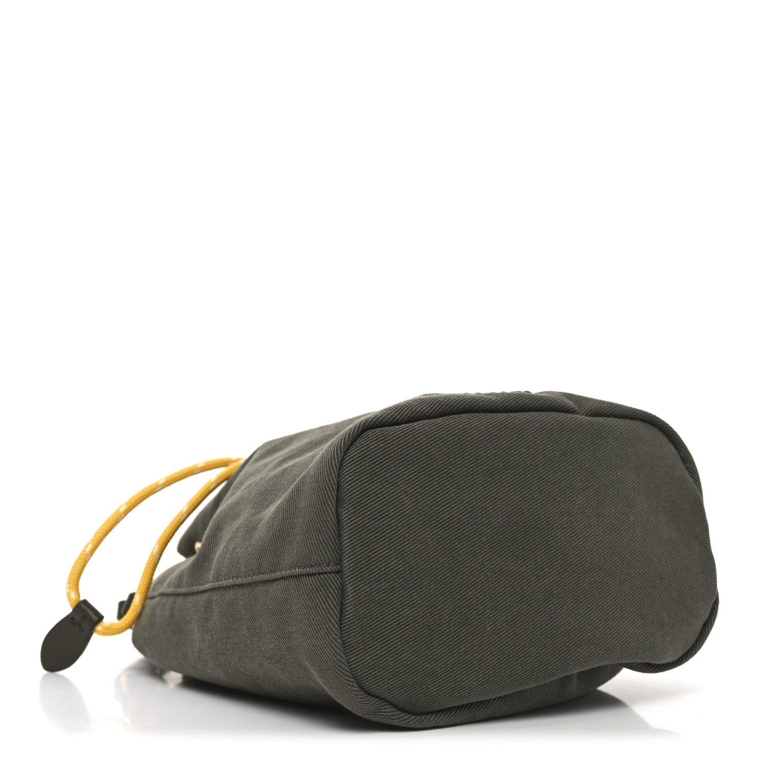 Canvas Gabardine Bucket Bag Oliva Giallo