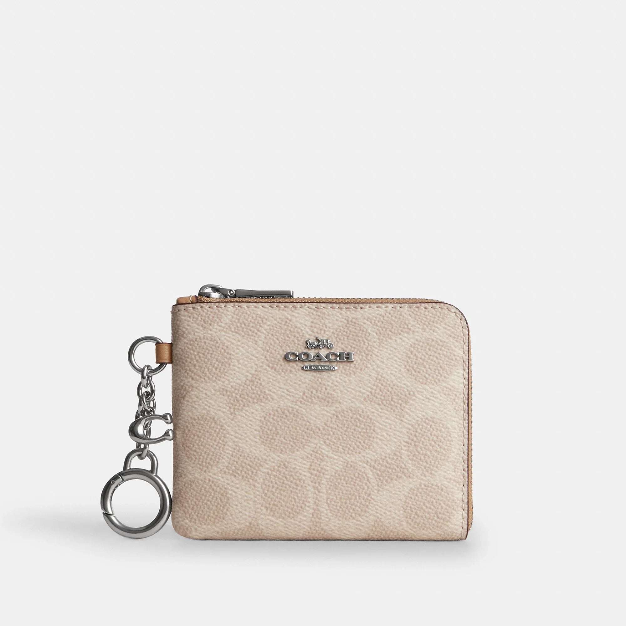 Coach Outlet Small Corner Zip Wallet In Signature Canvas