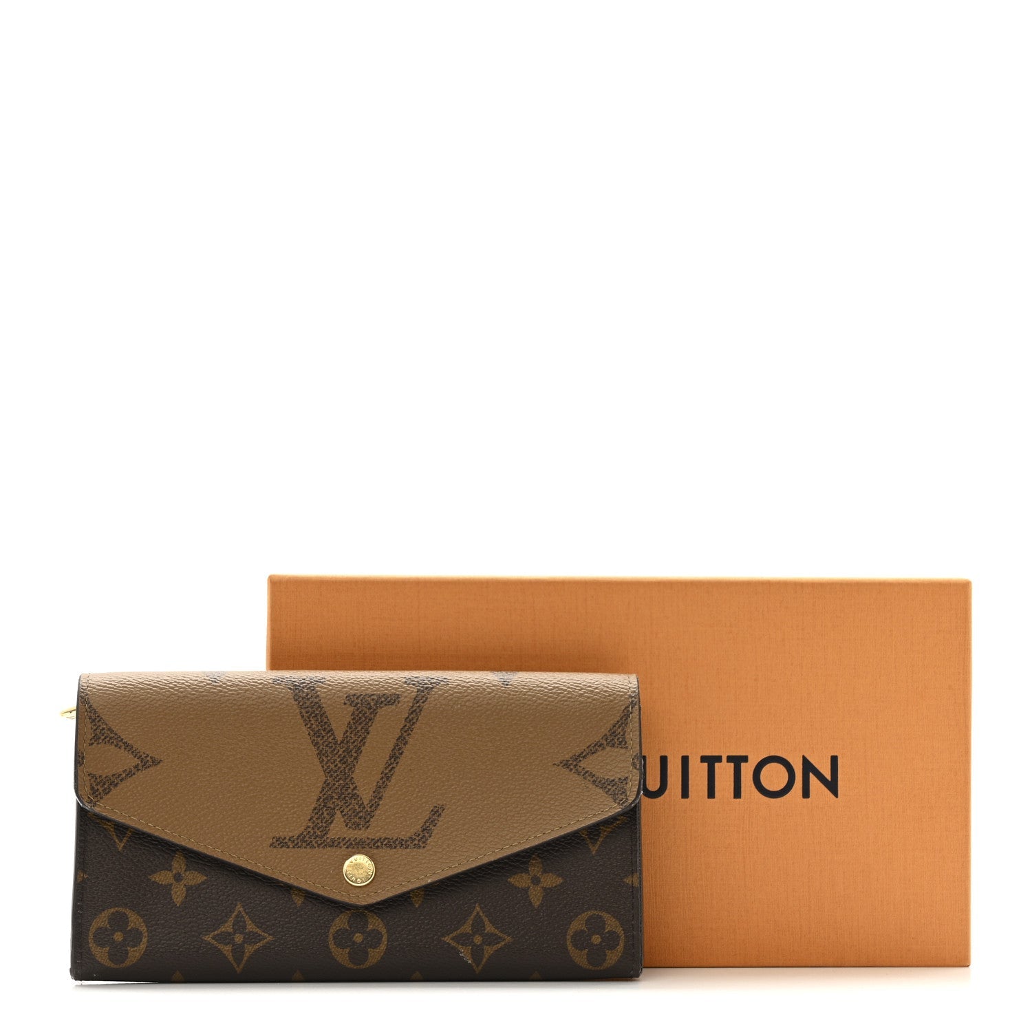 Reverse Monogram Giant Sarah Wallet