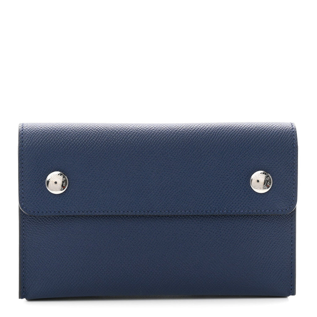 Epsom Hermesnap Wallet Bleu Navy