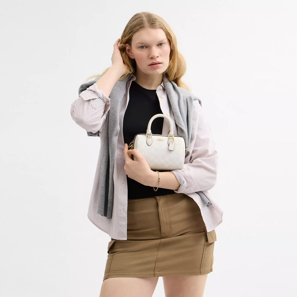 Coach Outlet Mini Rowan Crossbody Bag In Signature Canvas