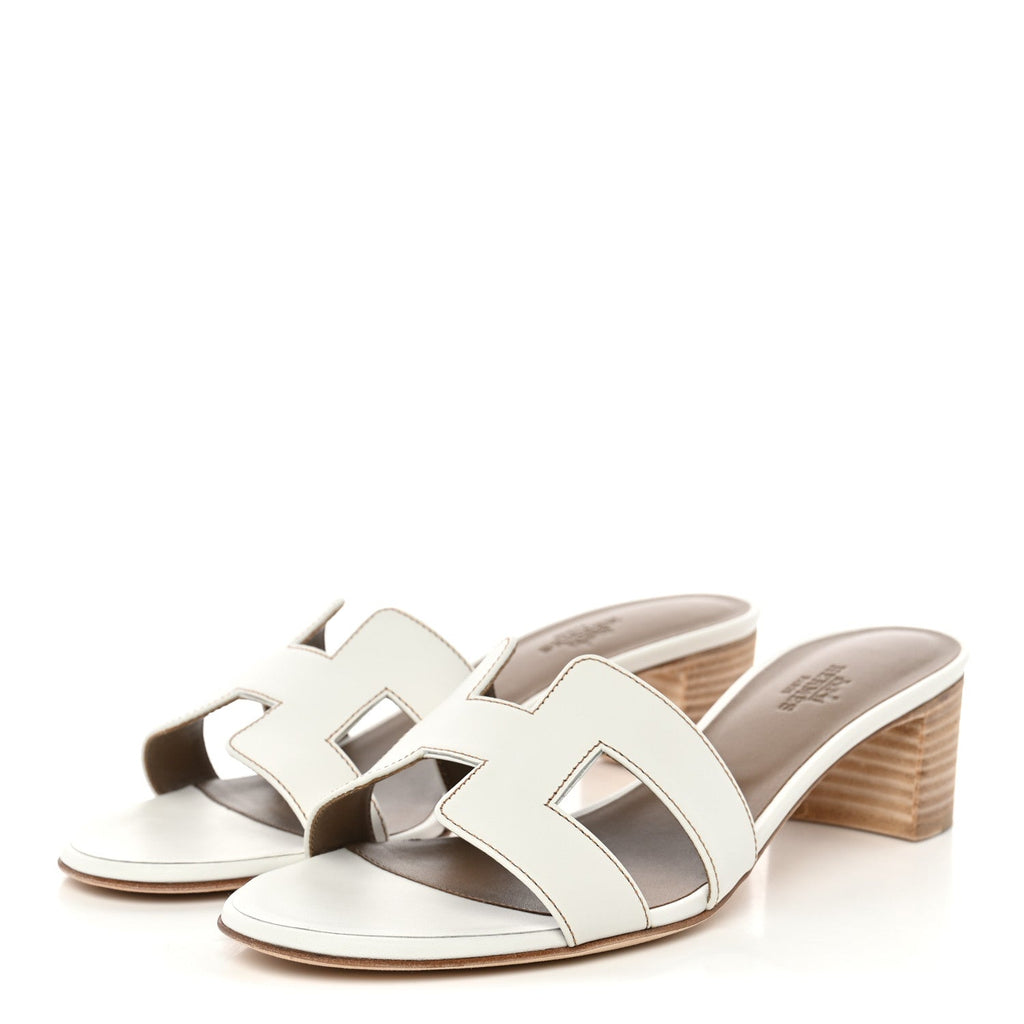 Calfskin Oasis Sandals 38.5 White