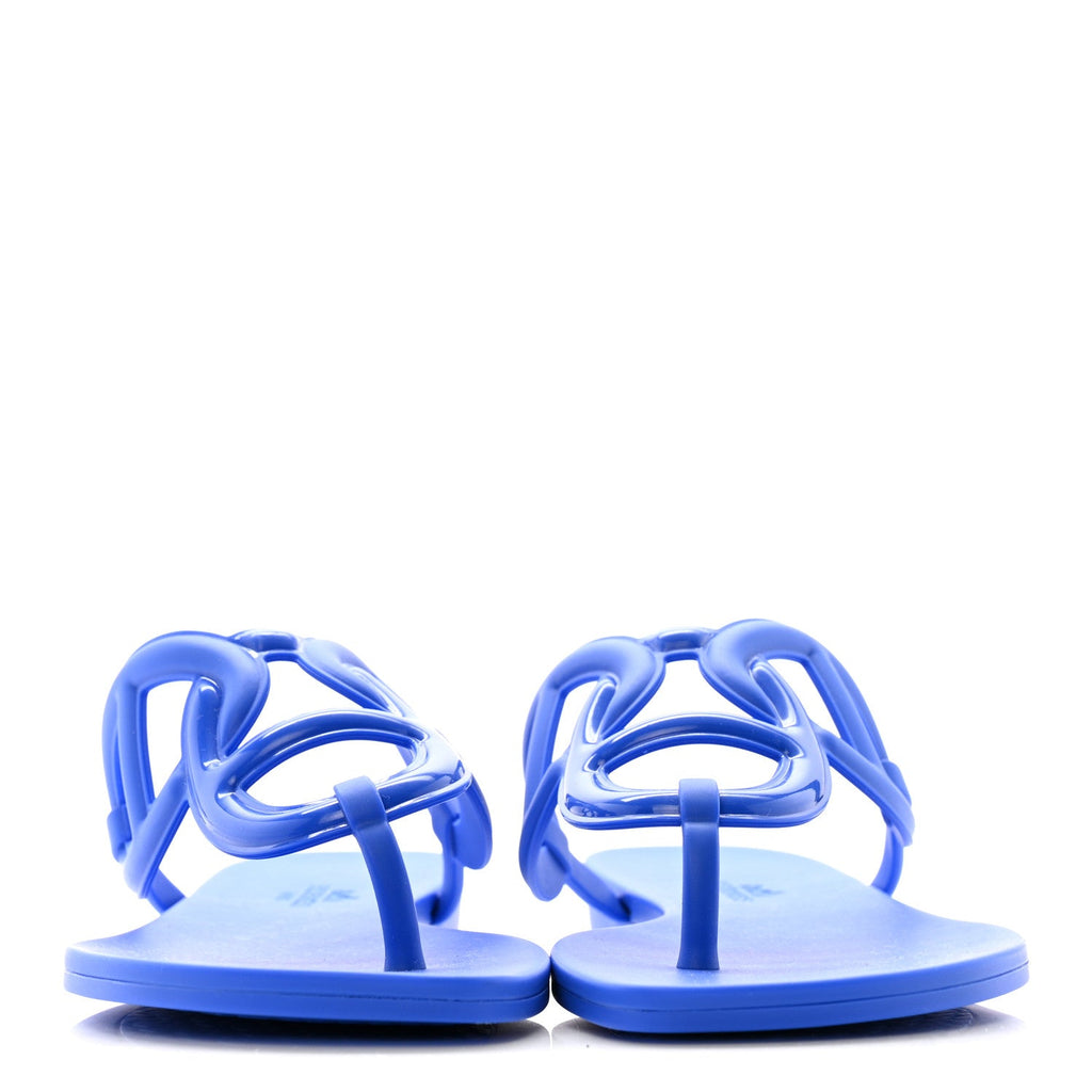 Rubber Womens Egerie Sandals 38 Bleu Outremer