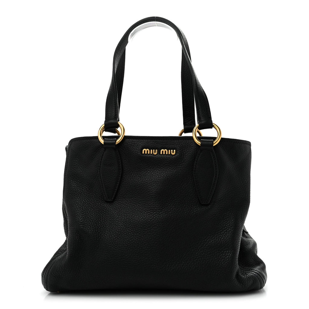 Vitello Daino Caribu Tote Black