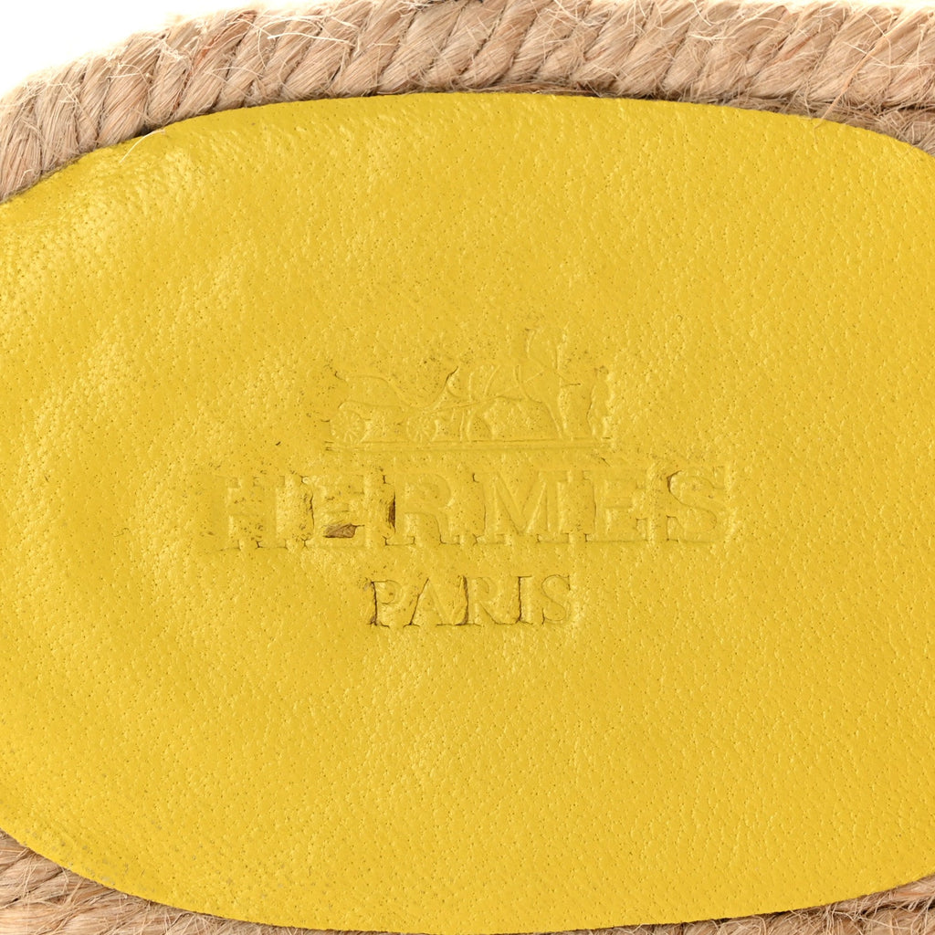 Nappa Famosa Espadrille Sandals 40 Jaune Curcuma