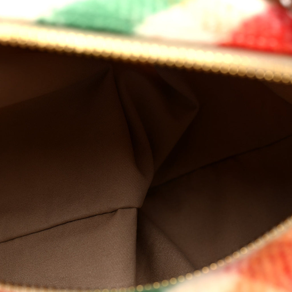 Tartan Matelasse Plaid Hand Bag Rosso Verde