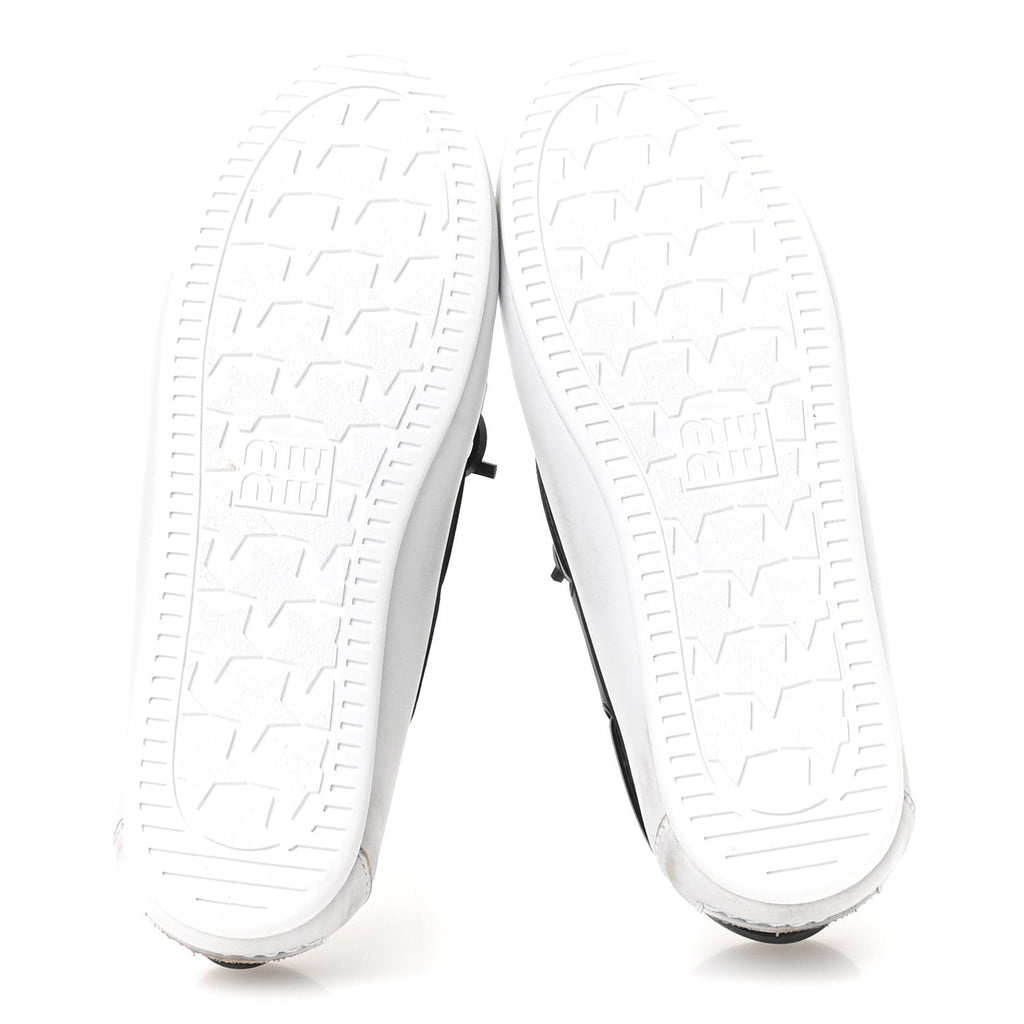 Vitello Deco Boat Loafers 37 White Black