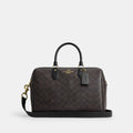 Coach Outlet Rowan Large Satchel Bag In Signature Canvas