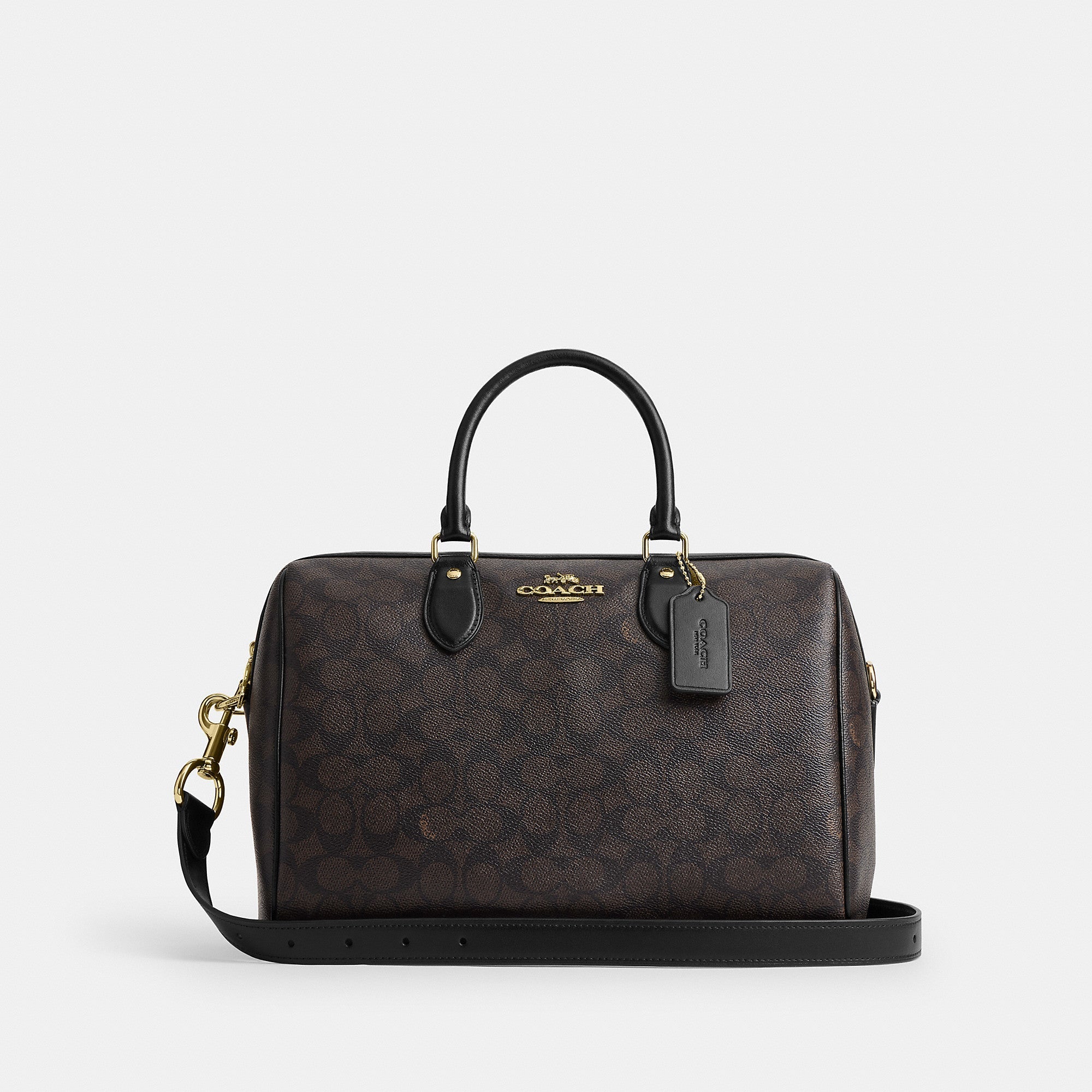 Coach Outlet Rowan Large Satchel Bag In Signature Canvas