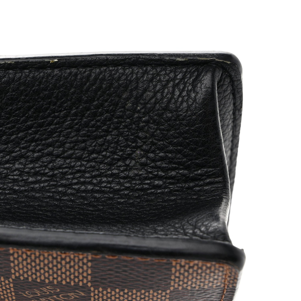 Damier Ebene Vavin Chain Wallet Black