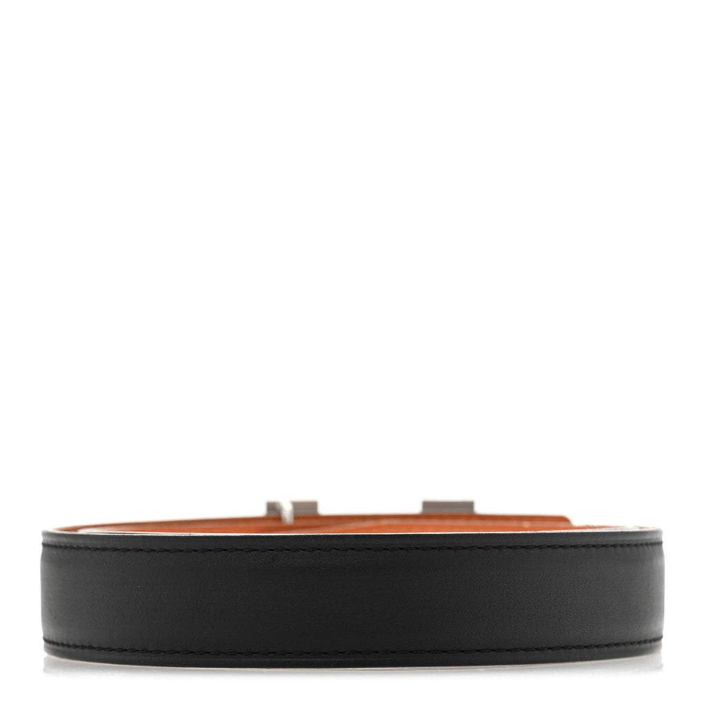 Swift Epsom 24mm Constance H Belt 65 Black Orange