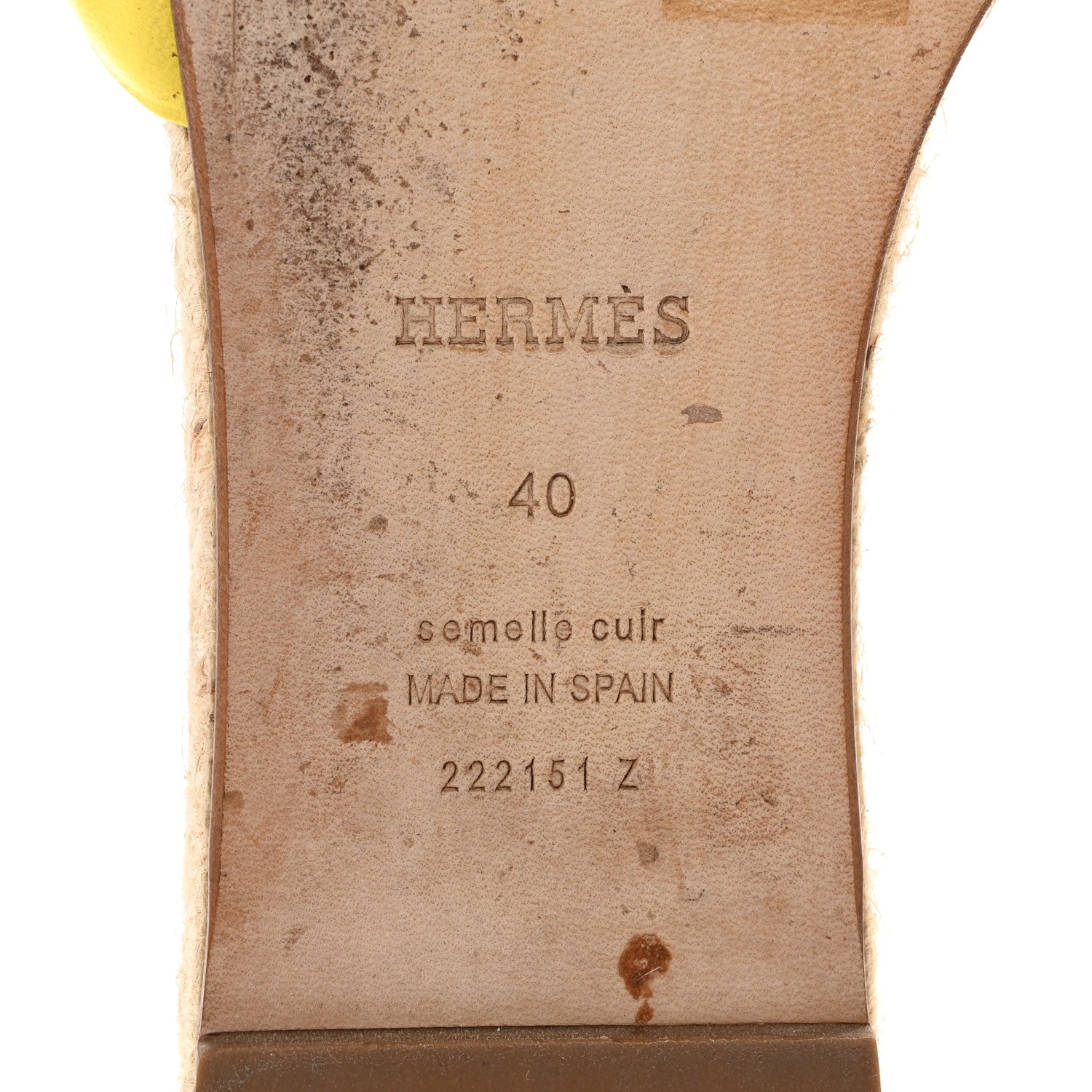 Nappa Famosa Espadrille Sandals 40 Jaune Curcuma