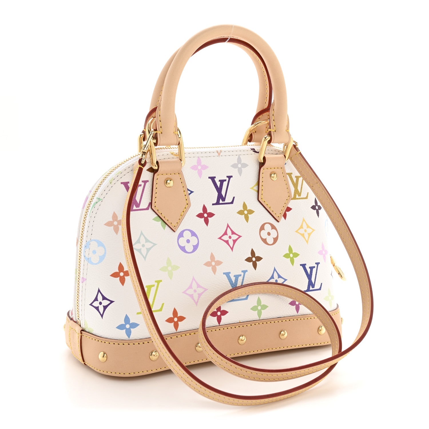 LV x TM Monogram Multicolor Alma BB White