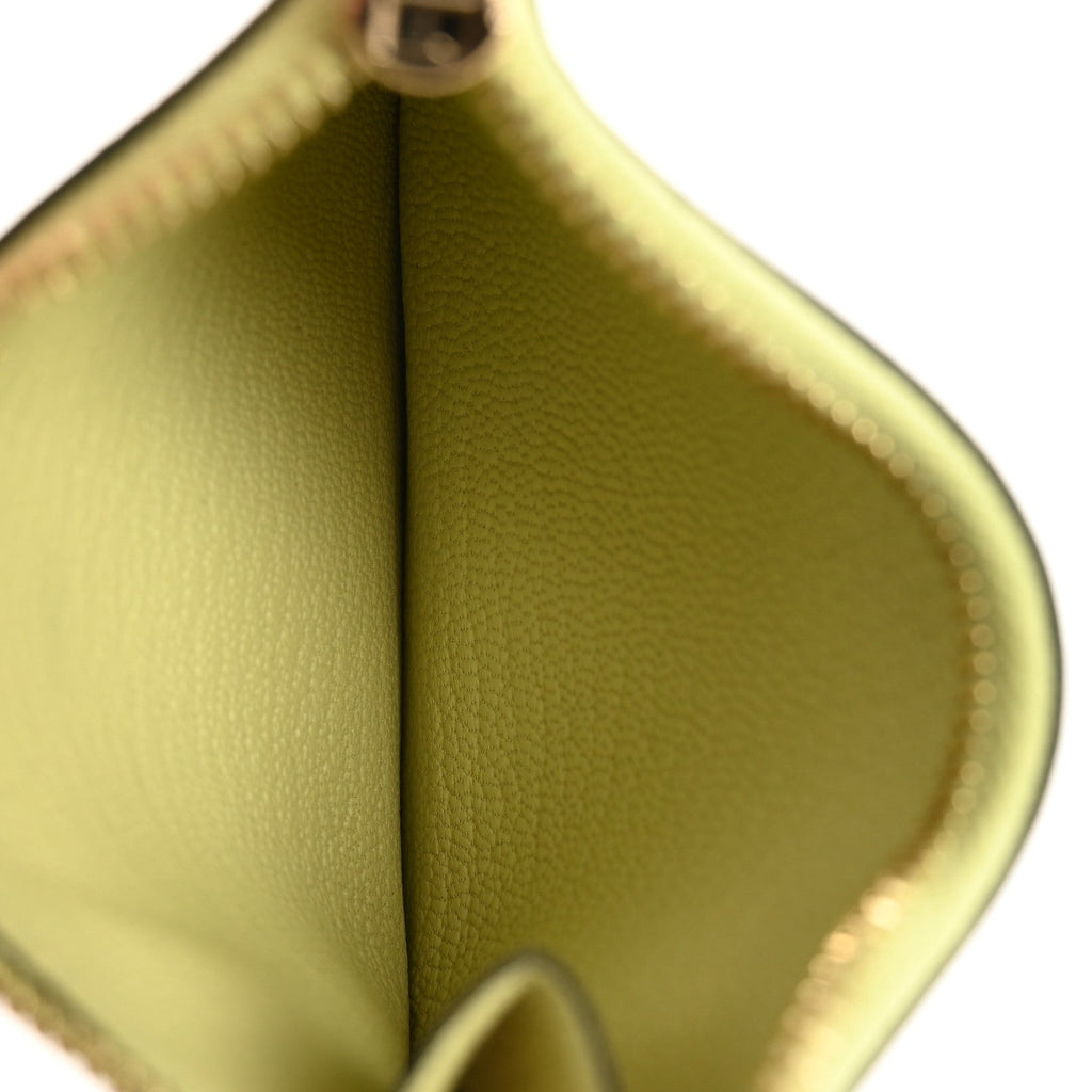Chevre Mysore Roulis Slim Wallet Jaune Bourgeon