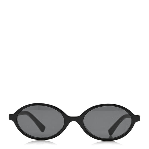 Acetate Oval Regard Sunglasses SMU04Z Black