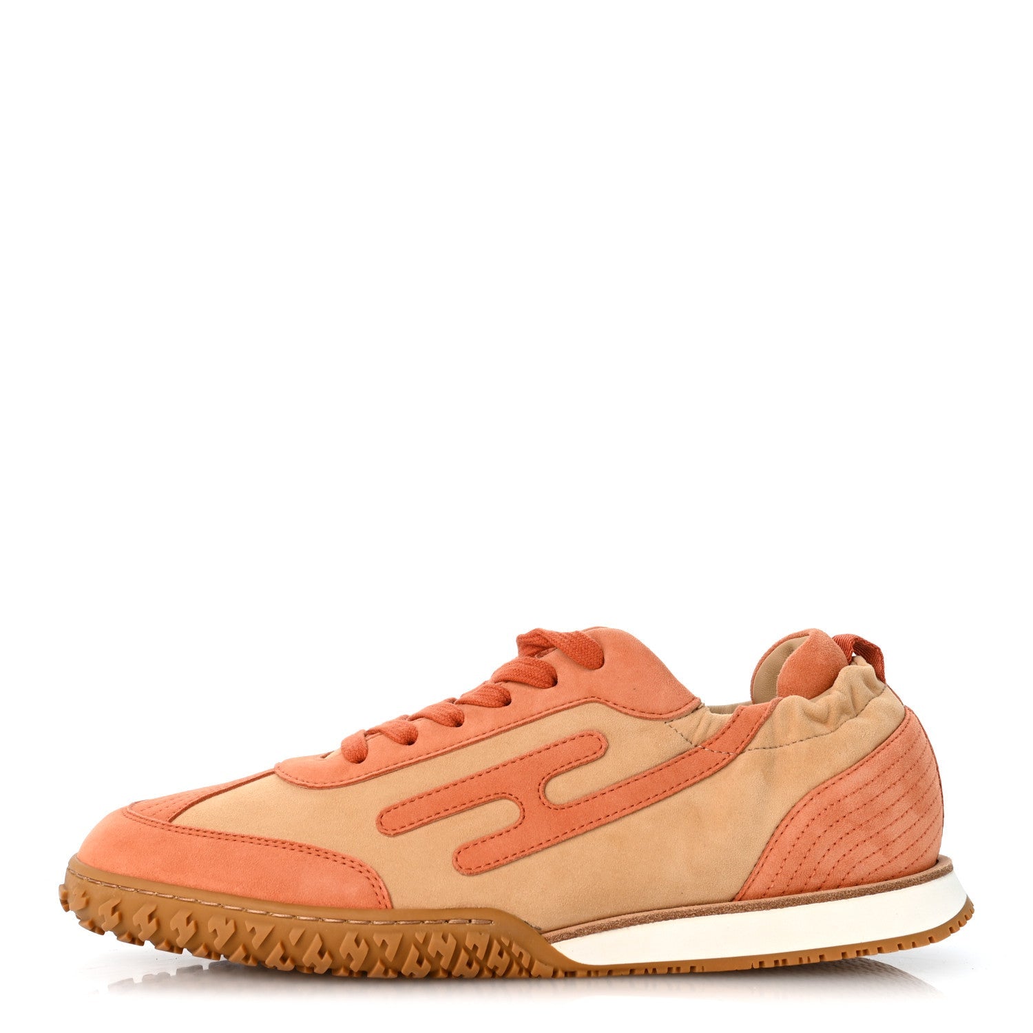 Suede Goatskin Jet Sneakers 41 Beige Natura Orange Nacarat